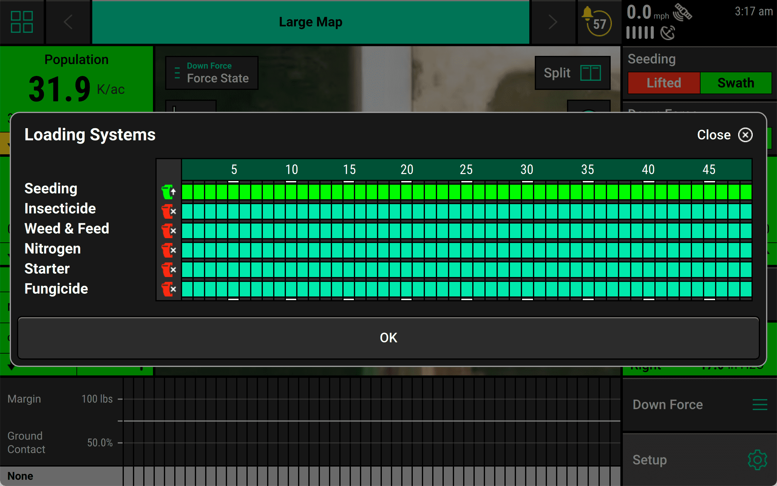 You can autoload by lifting and releasing the outer two section switches, or lift and hold for continued loading.