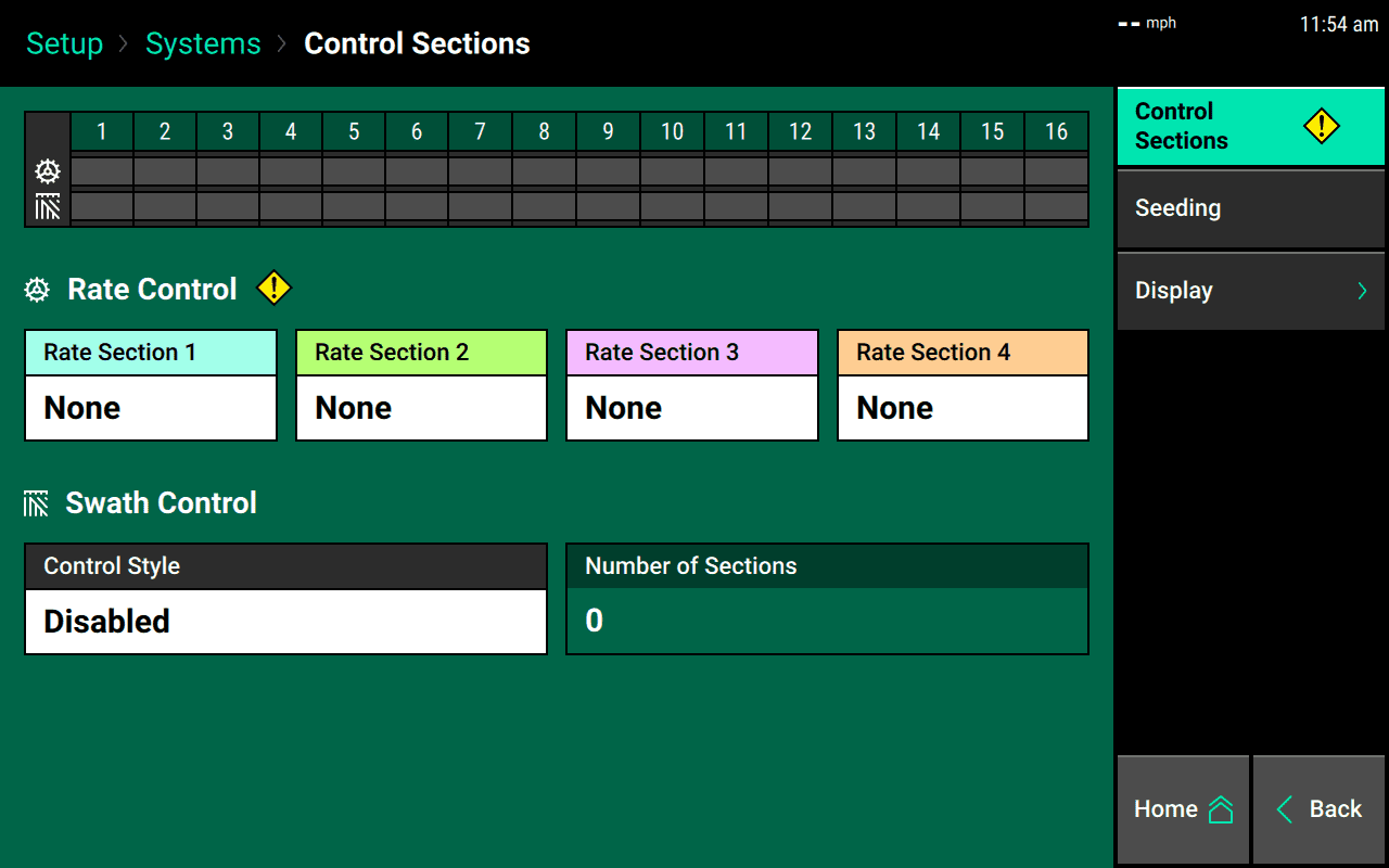  control section setup 1