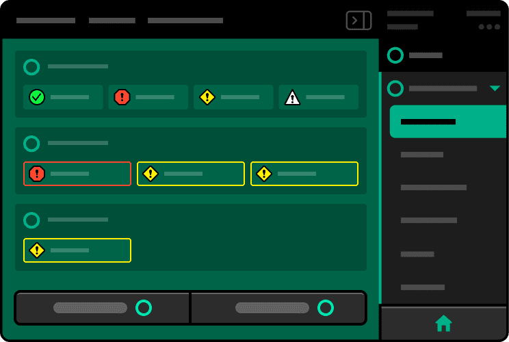 Map layer filtering example screen