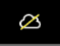 This icon means that cloud backup is disabled