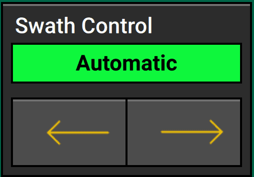 An example of a large swath control widget with quick-adjust buttons for the outer rows