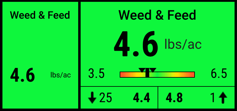 A tall and a large granular system metric widget next to each other. This same widget is also available in wide and extra-large sizes.