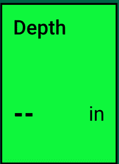A Tall Depth metric widget