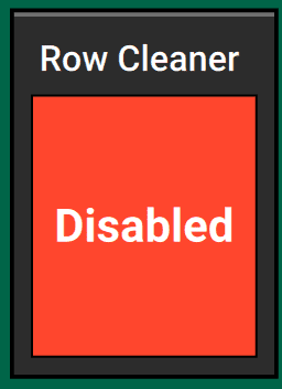 A Tall Row Cleaner Control Widget
